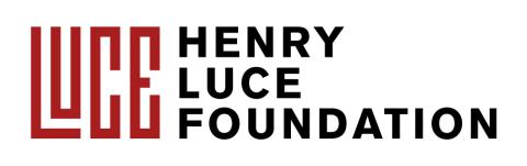Henry Luce Foundation Logo with text next to a maroon LUCE.