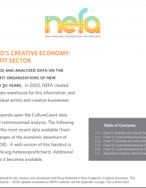 Cover of New England’s Creative Economy - The Nonprofit Sector
